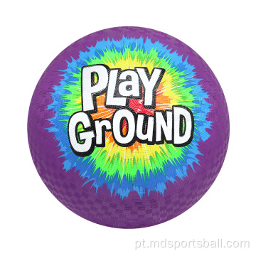 Grande bola de playground de borracha vermelha em massa de bola